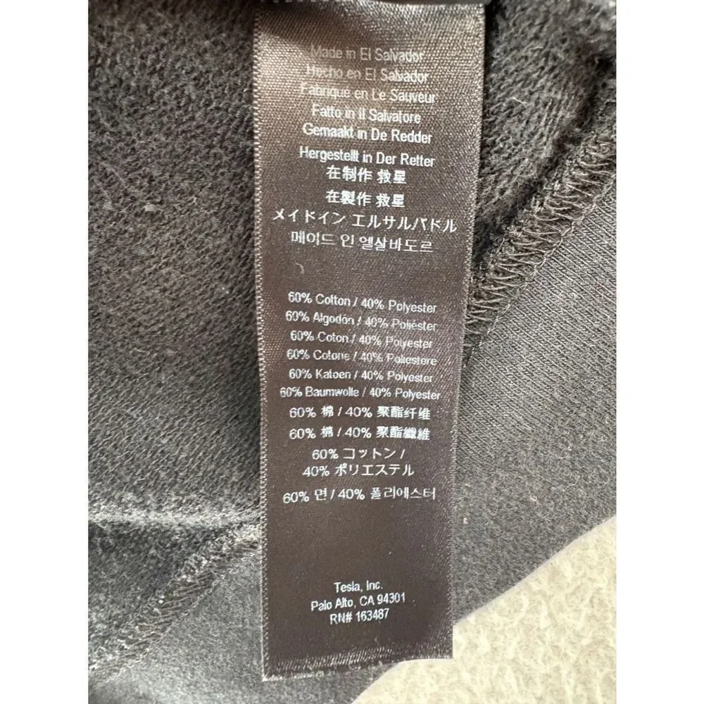 Tesla Kids Cyberquad Bomber Jacket Black Full Zip Youth 10-11